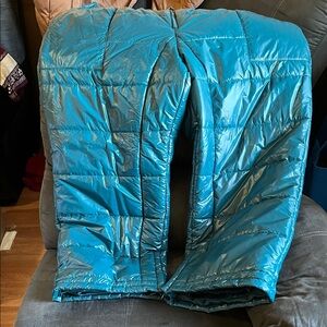 a new day teal snow Puffer Pants